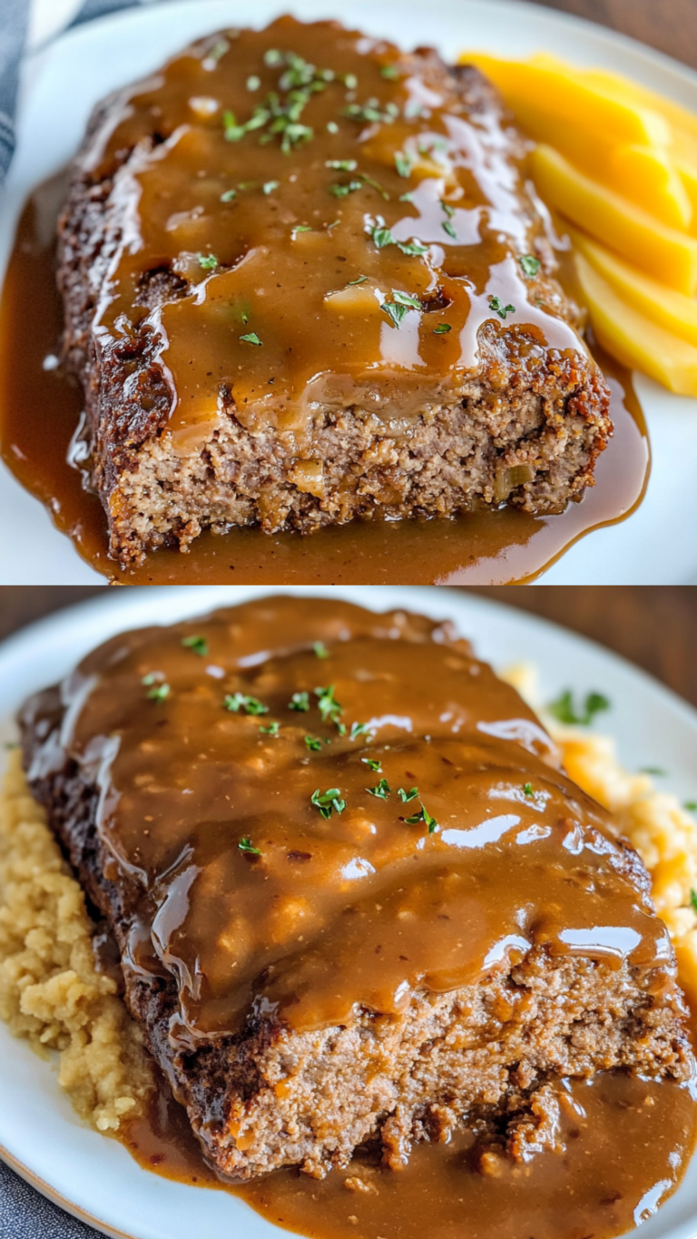 no-ketchup-brown-gravy-meatloaf-recipe-family-dinner-recipes
